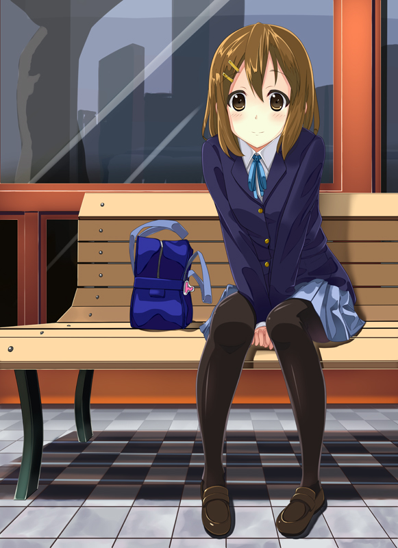 hirasawa yui (k-on!) drawn by hino_minato_(spec.c)
