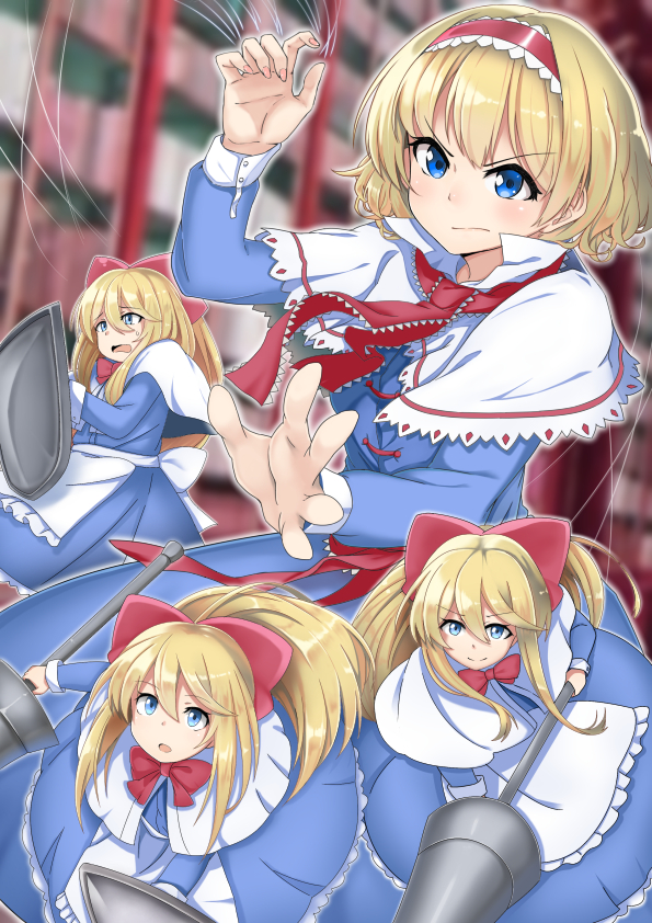 alice margatroid and shanghai doll (touhou) drawn by hanputei_san