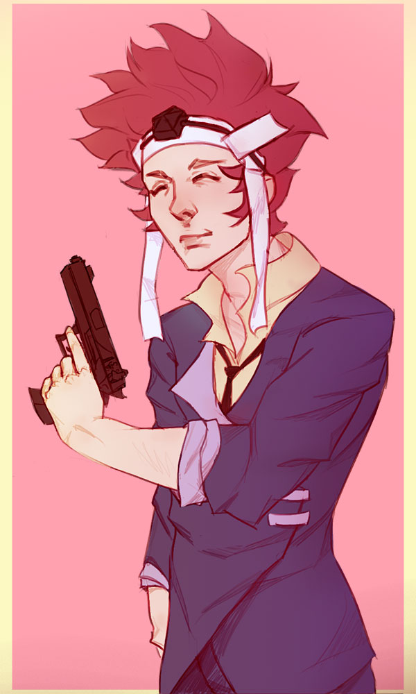 spike spiegel and azama (fire emblem and 2 more) drawn by jacob-arts