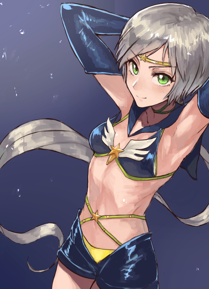 yaten kou and sailor star healer (bishoujo senshi sailor moon and 1 more) drawn by fushoku