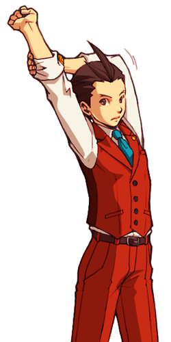 apollo justice (ace attorney and 1 more) drawn by kobashi