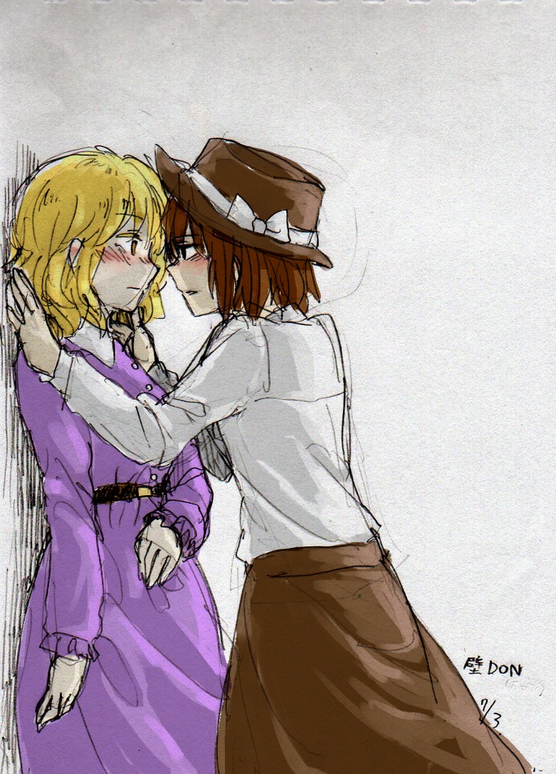 usami renko and maribel hearn (touhou) drawn by j-dragon