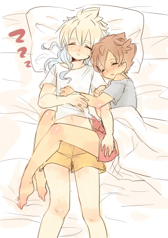 matsukaze tenma and hakuryuu (inazuma eleven and 1 more) drawn by tobi_(one)
