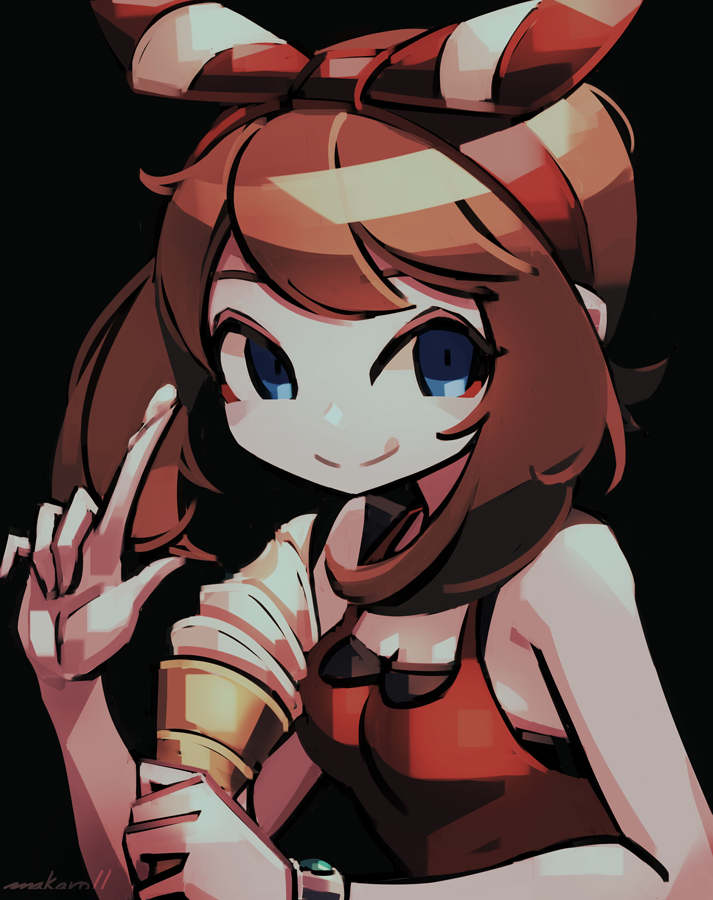 may (pokemon and 1 more) drawn by makaroll