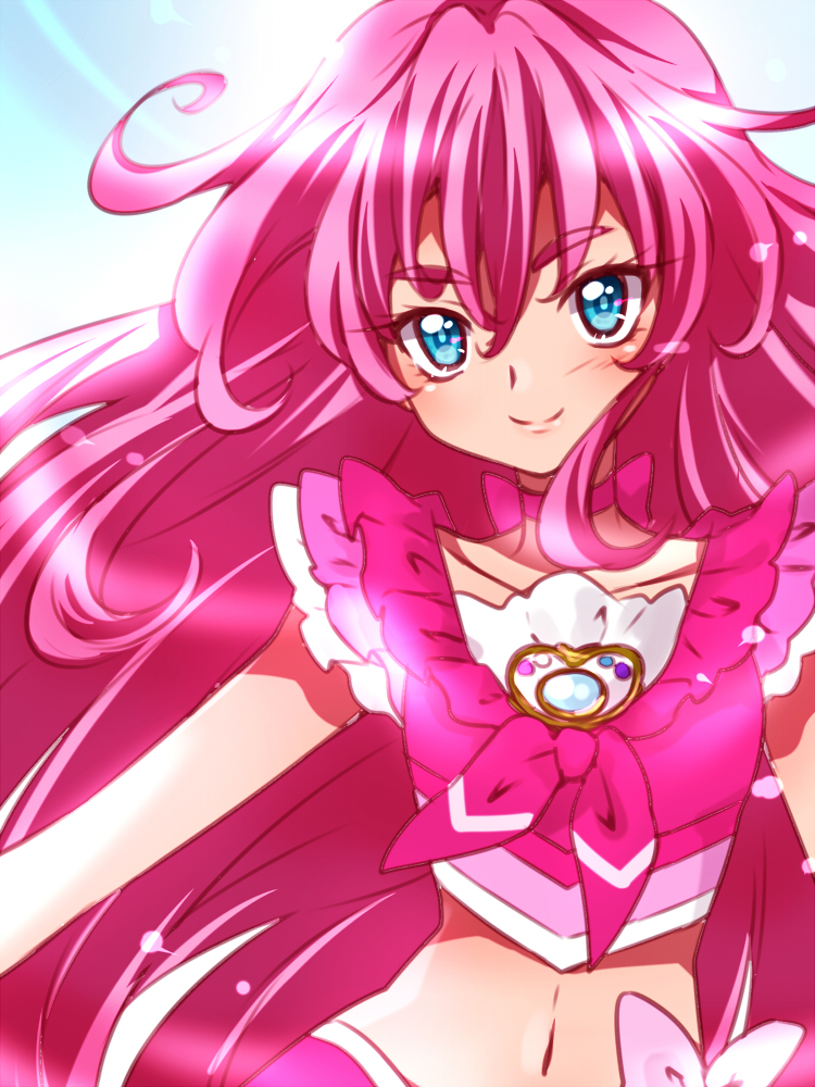 houjou hibiki and cure melody (precure and 1 more) drawn by kagami_chihiro