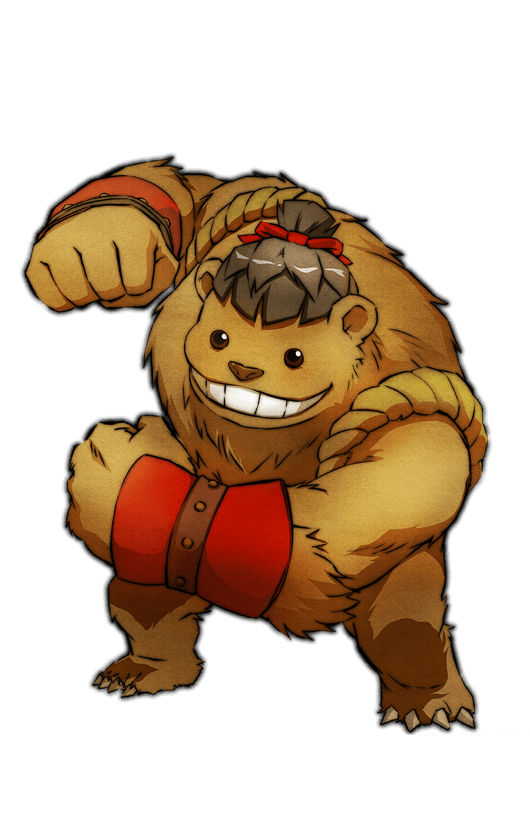 kuma (god wars and 1 more) drawn by mino_tarou