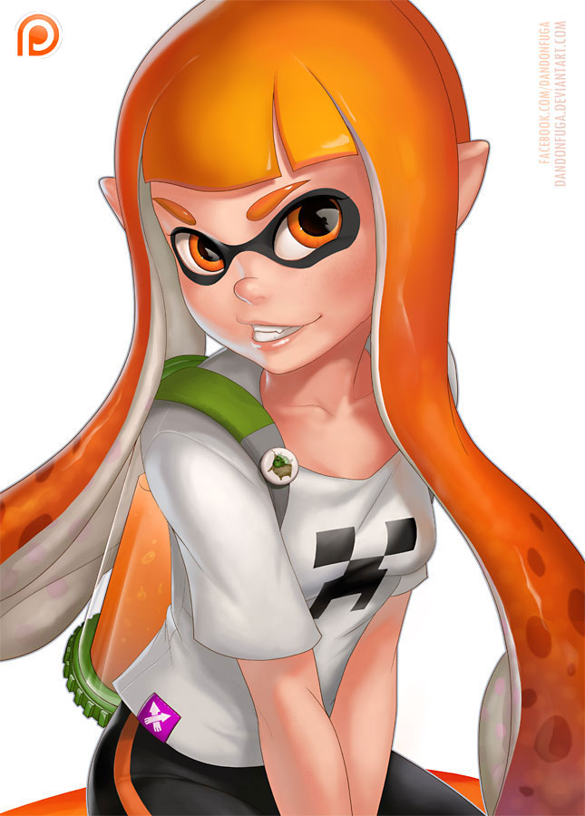 inkling player character, inkling girl, creeper, korok, kaori, and 1 more (the legend of zelda and 4 more) drawn by dandon_fuga