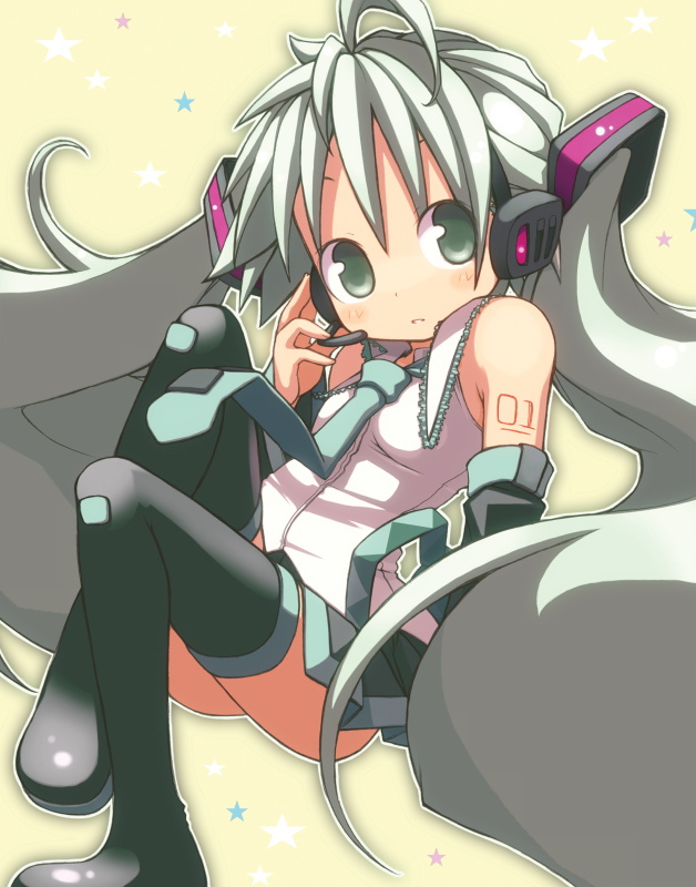 hatsune miku (vocaloid) drawn by kuro_(kuroneko_no_kanzume)