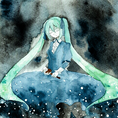 hatsune miku, clockworker's doll, and houtei no nushi (vocaloid and 2 more) drawn by mayo_(mayone-u)
