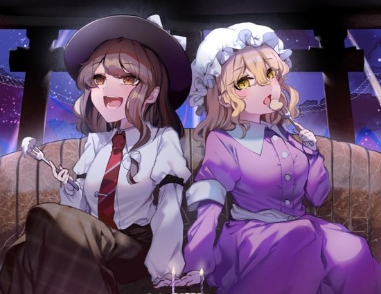 usami renko and maribel hearn (touhou) drawn by ishikawa_sparerib