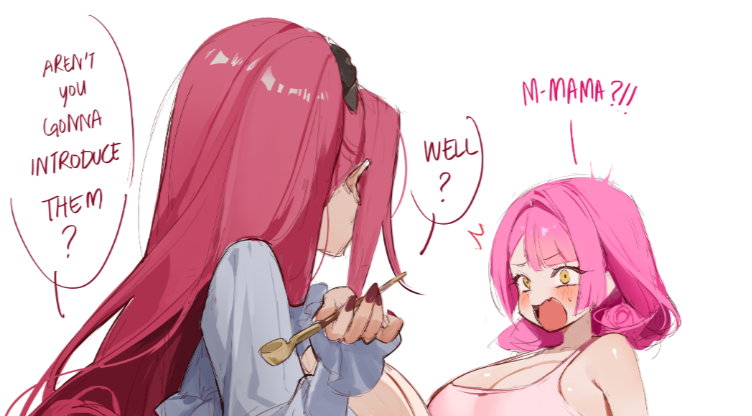 vanilla and vanimama (original) drawn by eden_(shiroki_yuutsu)