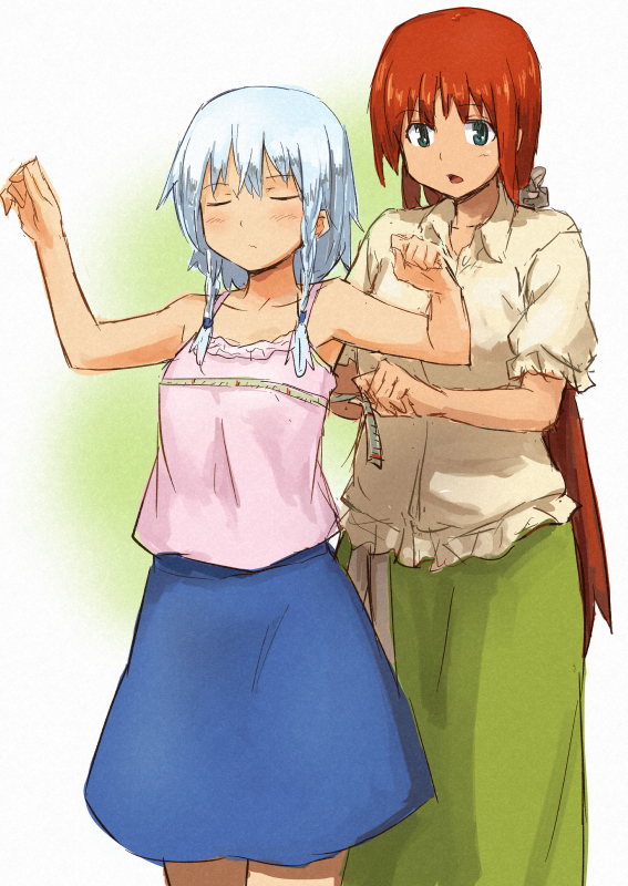 izayoi sakuya and hong meiling (touhou) drawn by shibasaki_shouji