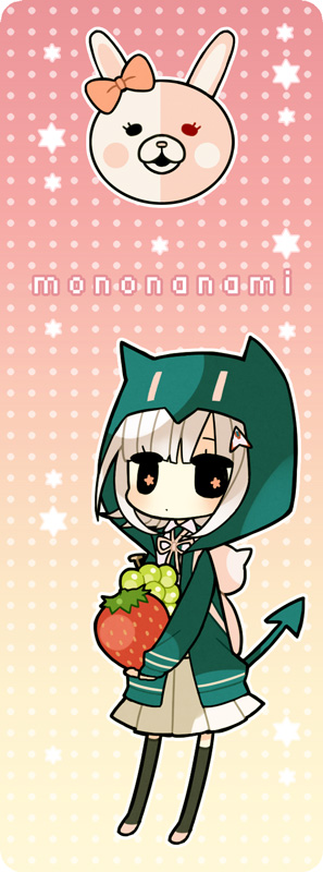 nanami chiaki and monomi (danganronpa and 2 more) drawn by akebi_(kakororo)