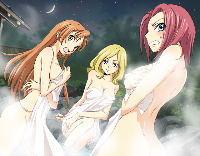 kouzuki kallen, shirley fenette, and milly ashford (code geass) drawn by suisyokyu