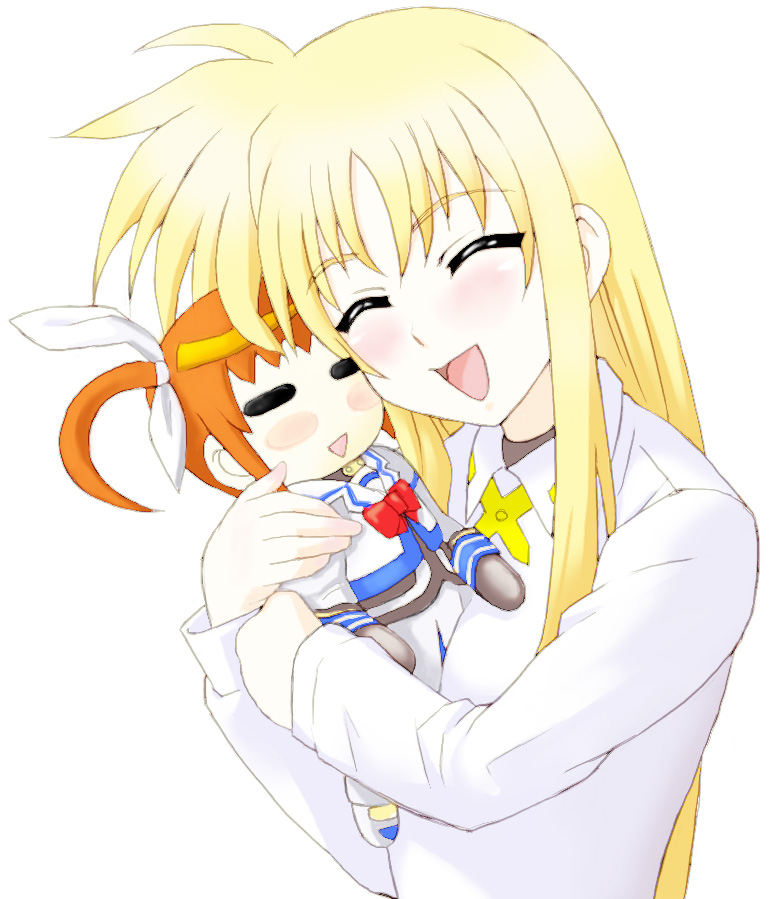 fate testarossa and takamachi nanoha (lyrical nanoha and 1 more) drawn by shirogane_kihen