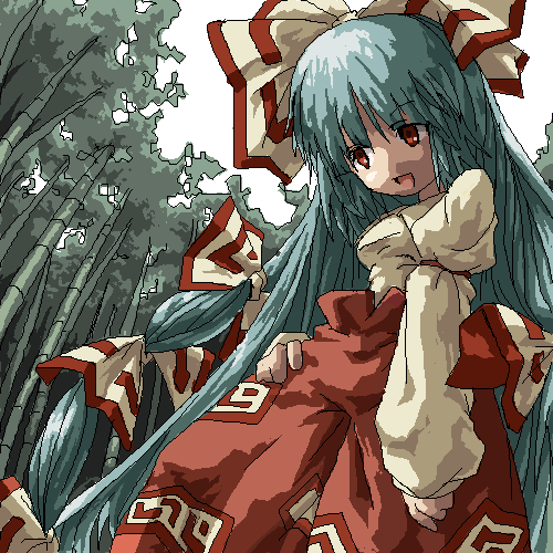 fujiwara no mokou (touhou) drawn by inuinu_(project_october)