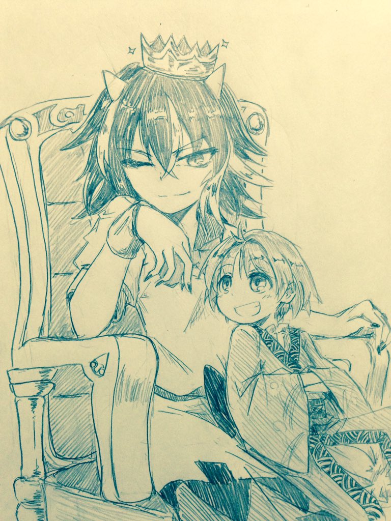 kijin seija and sukuna shinmyoumaru (touhou) drawn by efukei