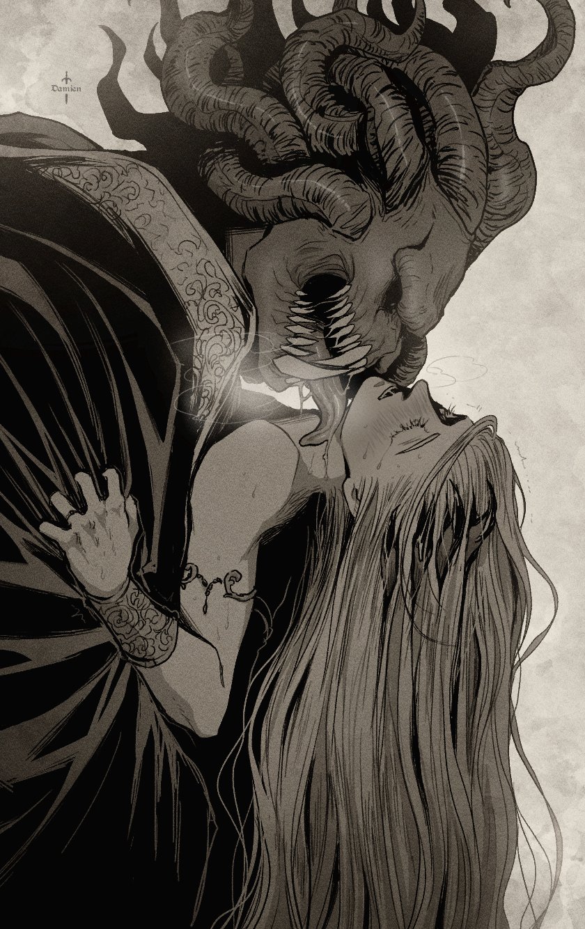 miquella and mohg lord of blood (elden ring) drawn by damien_v_grimm