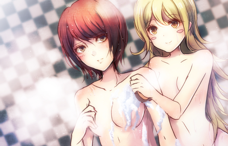 saionji hiyoko and koizumi mahiru (danganronpa and 1 more) drawn by z-epto_(chat-noir86)
