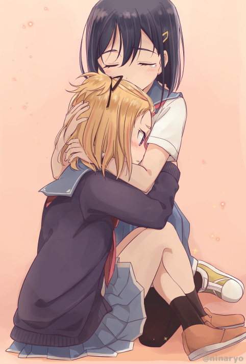 kokomine cocona and yayaka (flip flappers) drawn by niina_ryou