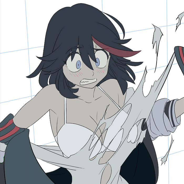matoi ryuuko and senketsu (kill la kill) drawn by o-nashi_neko