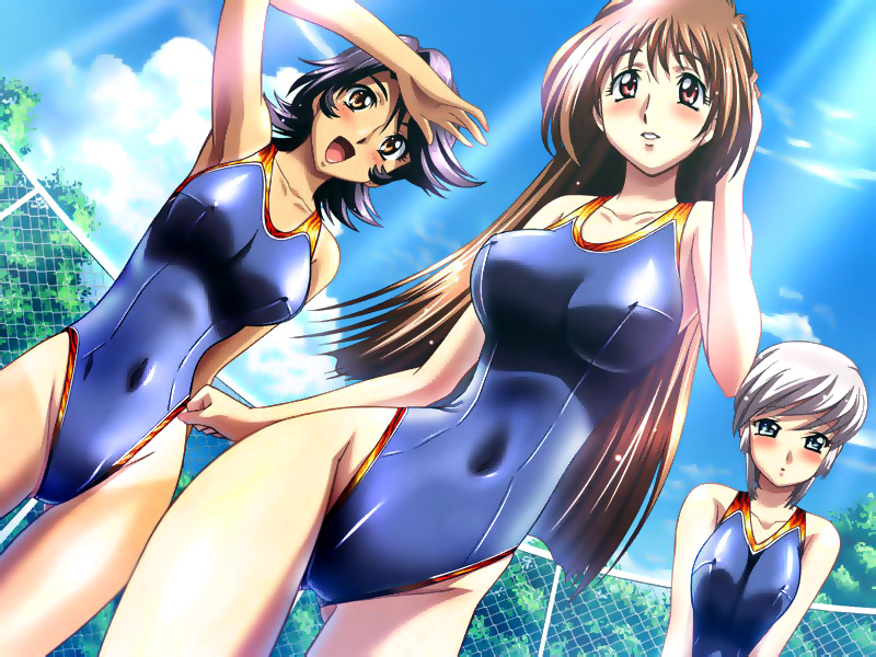kamishima tomoko, irina enomoto, and shiho katahira (ano machi no koi no uta) drawn by kimura_takahiro
