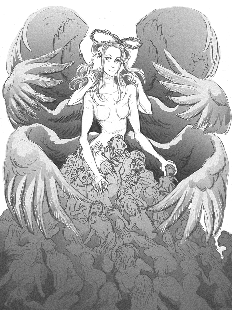 princess and the shifting mound (slay the princess) drawn by abby_howard