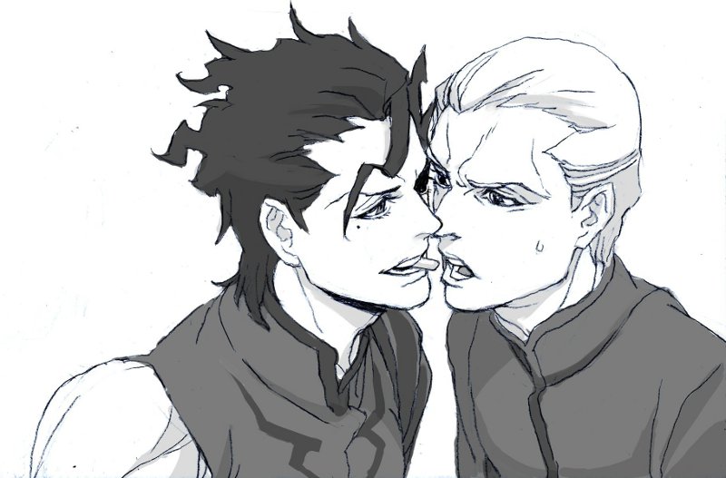 diarmuid ua duibhne and kayneth el-melloi archibald (fate and 1 more) drawn by nobita_(makoto7060355)