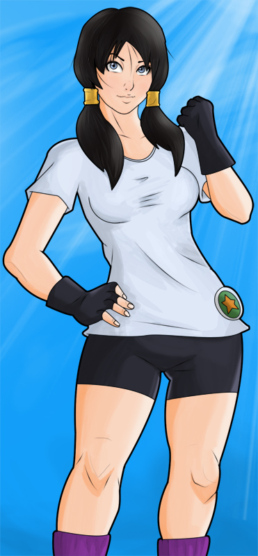 videl (dragon ball and 1 more) drawn by liberated-gus