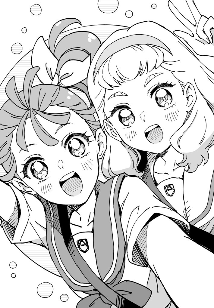 laura la mer and natsuumi manatsu (precure and 1 more) drawn by sharumon