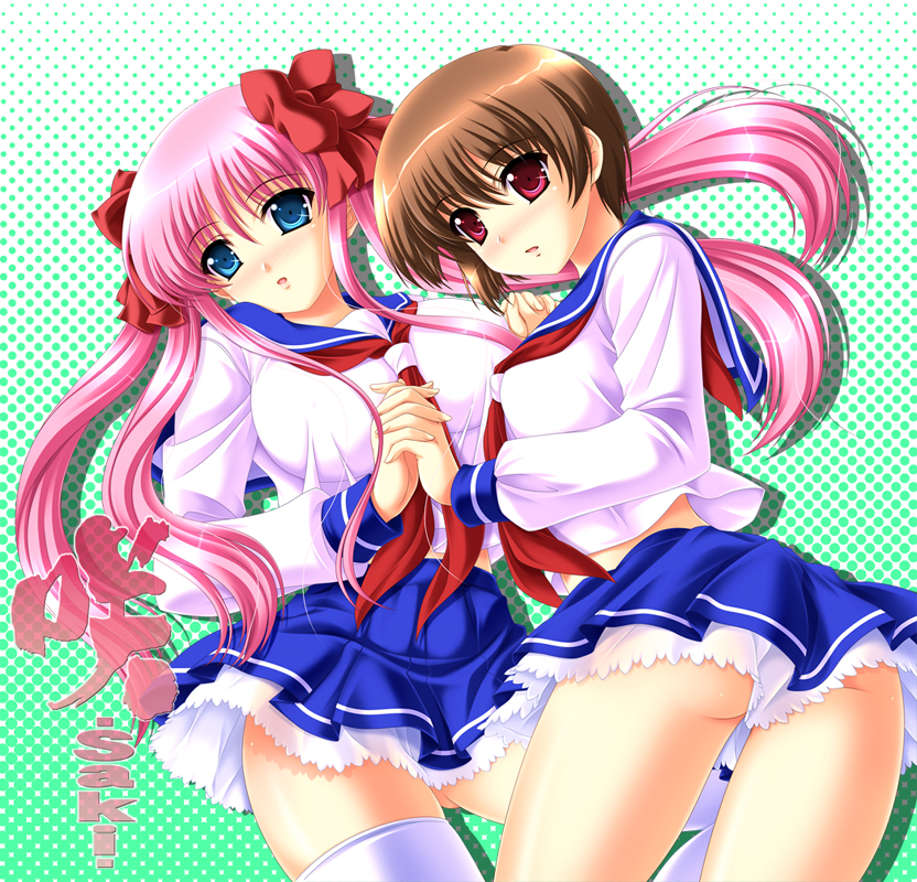 haramura nodoka and miyanaga saki (saki) drawn by akino_shin
