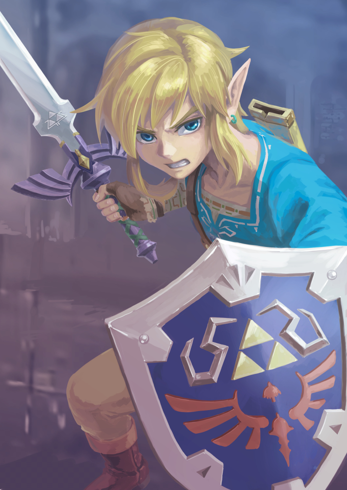 link (the legend of zelda and 1 more) drawn by banana11523