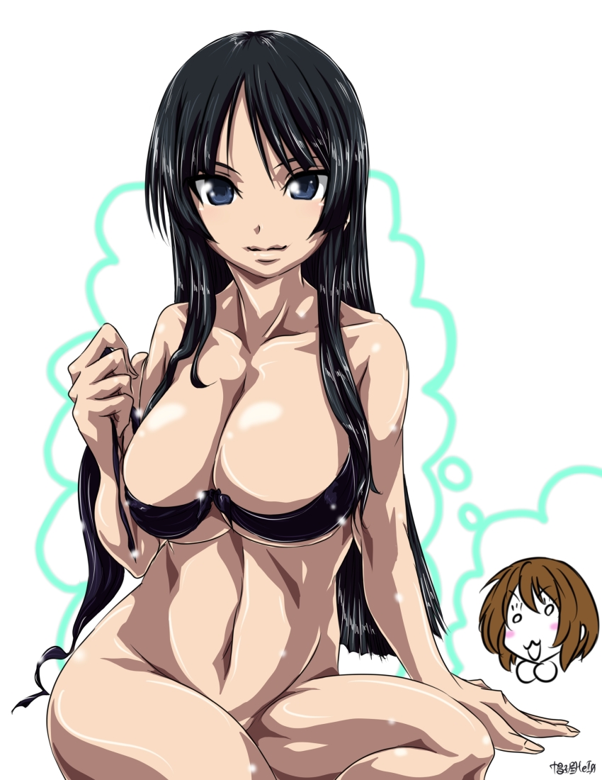 akiyama mio and hirasawa yui (k-on!) drawn by madhatter_hello
