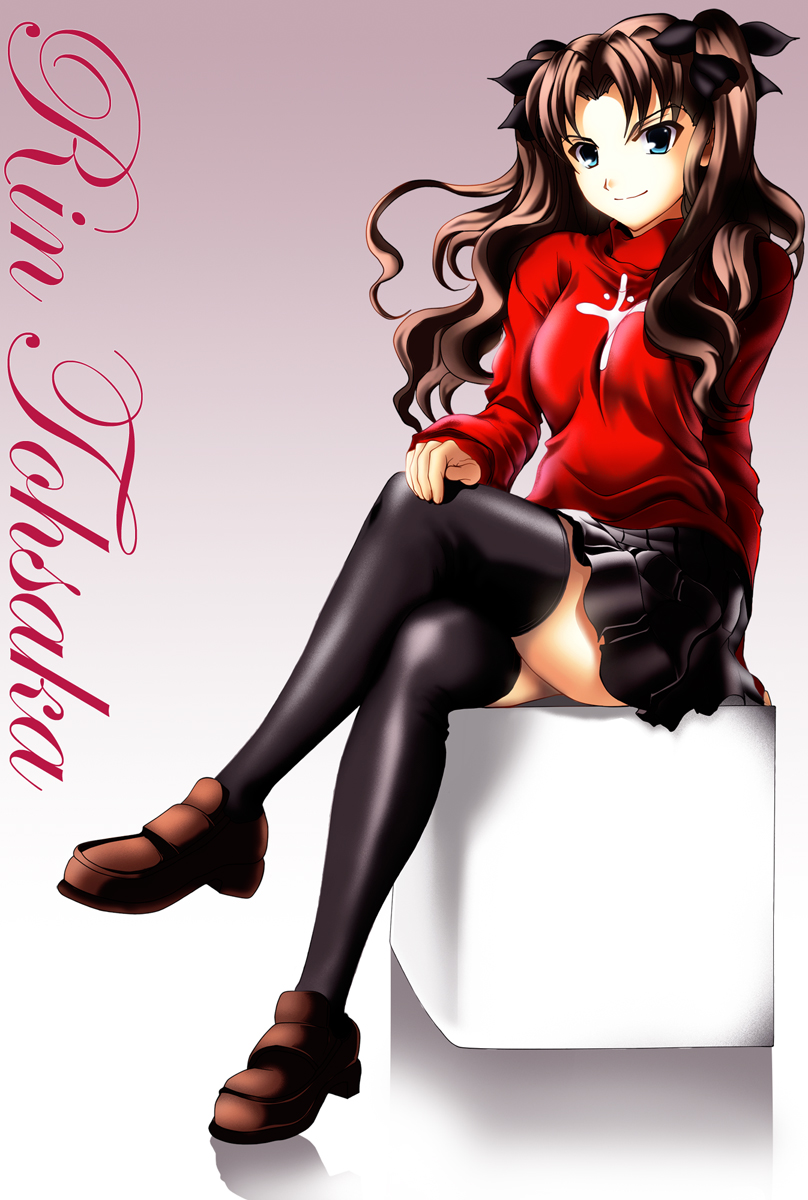 tohsaka rin (fate and 1 more) drawn by skyt2