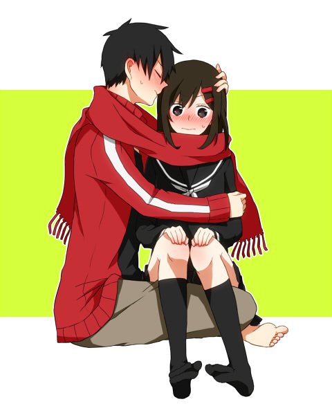 tateyama ayano and kisaragi shintarou (kagerou project and 1 more) drawn by tonari_(z7x8c9)