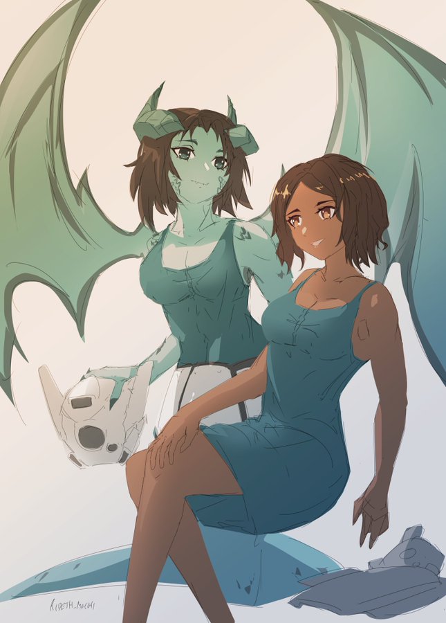 drakonori (original and 1 more) drawn by rideth_mochi