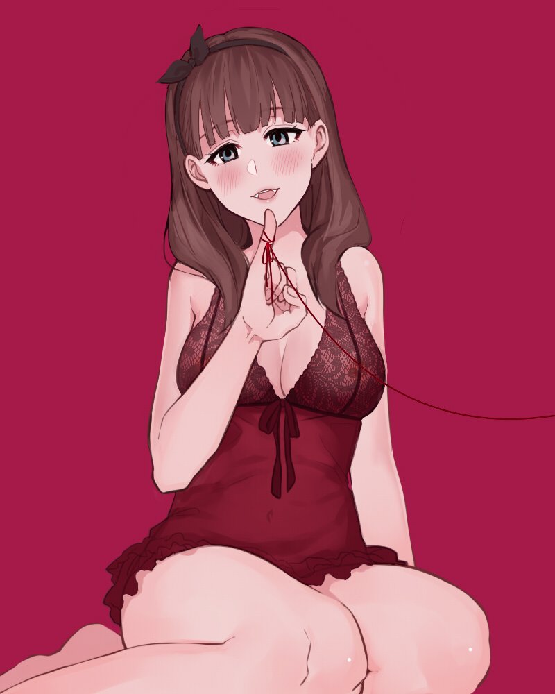 sakuma mayu (idolmaster and 1 more) drawn by meron