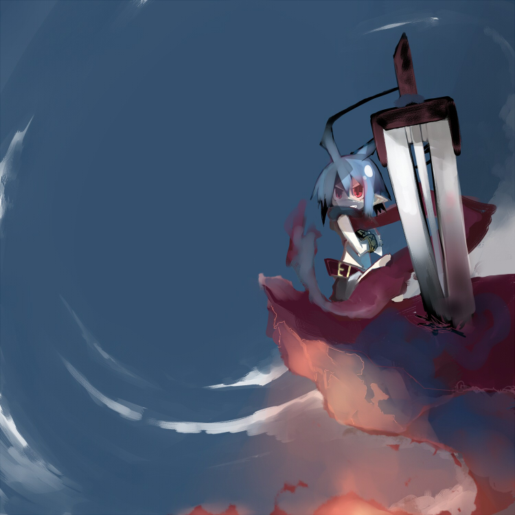 laharl (disgaea and 1 more) drawn by kanikama