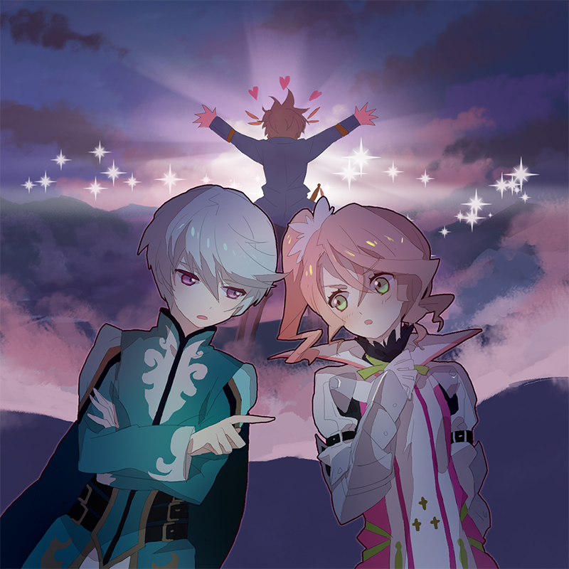 sorey, mikleo, and alisha diphda (tales of and 1 more) drawn by chino_kawashiku