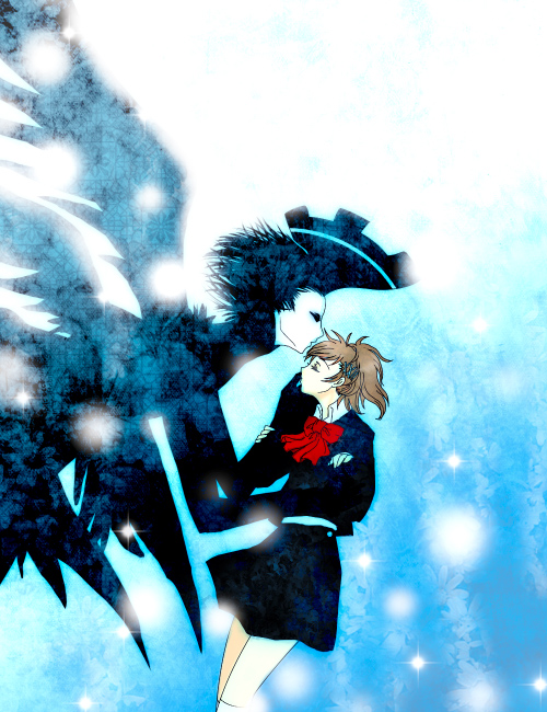 shiomi kotone and nyx avatar (persona and 2 more) drawn by shara0136