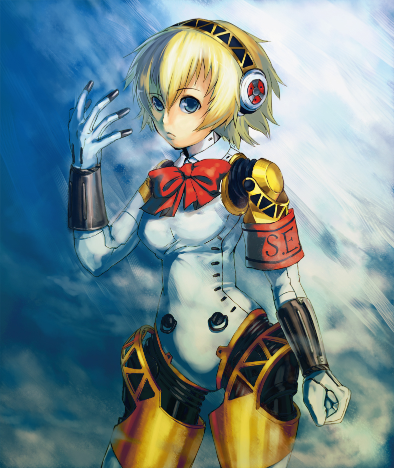 aigis (persona and 1 more) drawn by pondel
