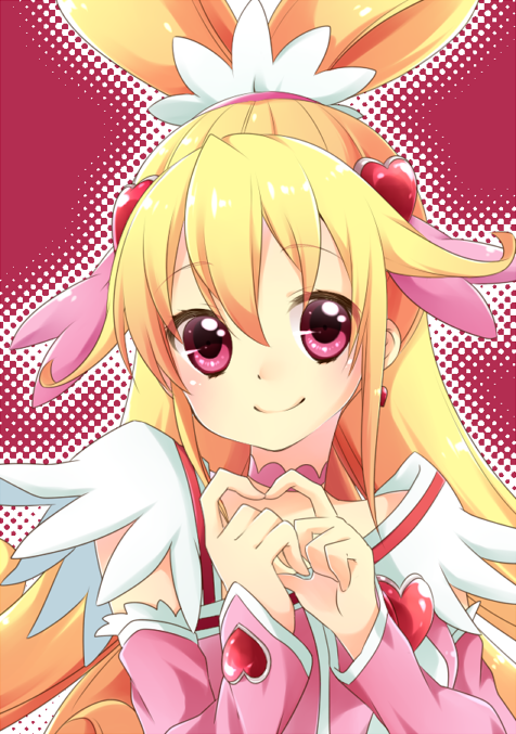 aida mana and cure heart (precure and 1 more) drawn by kuune_rin
