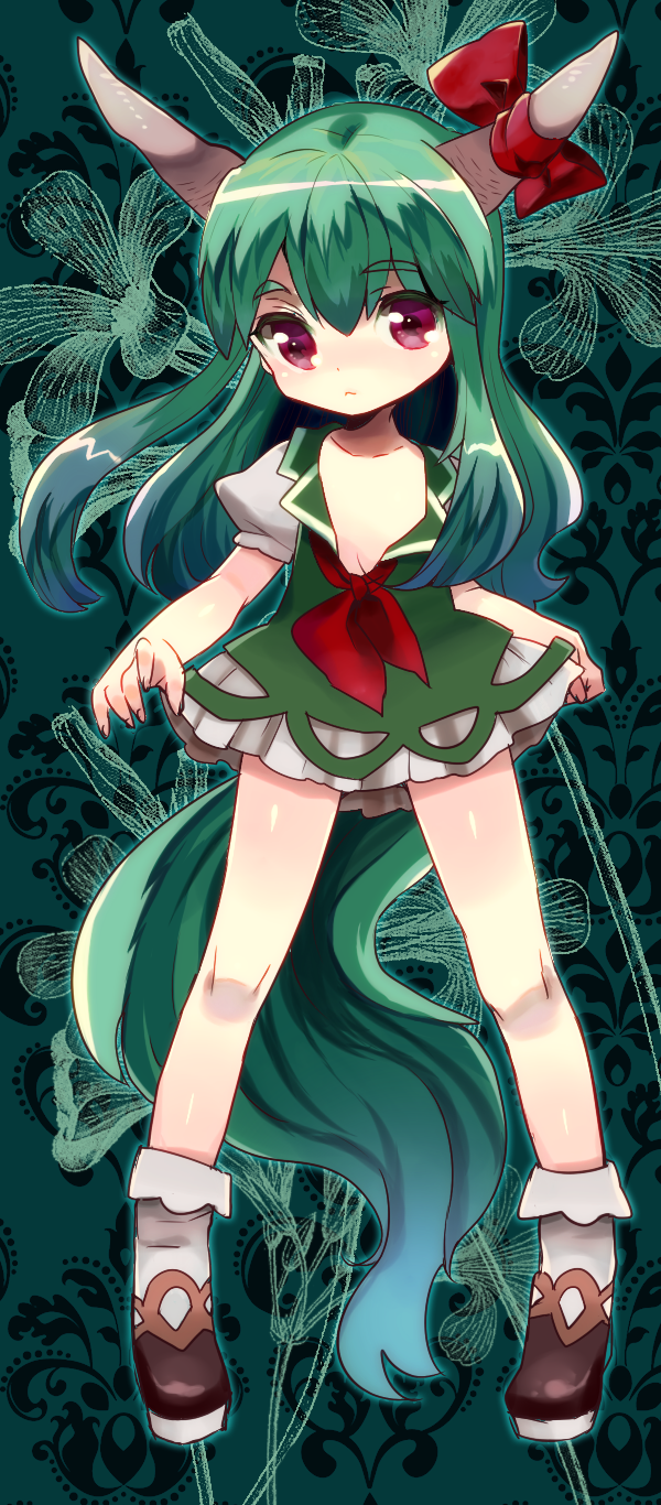 kamishirasawa keine and ex-keine (touhou) drawn by ichihaya