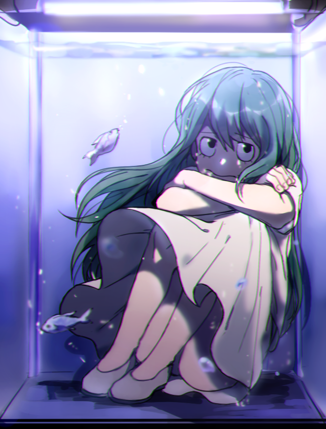 asui tsuyu (boku no hero academia) drawn by qin_(7833198)