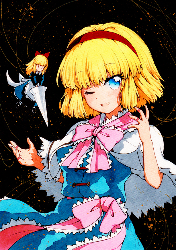 alice margatroid and shanghai doll (touhou) drawn by rinka_(qqqrinkappp)