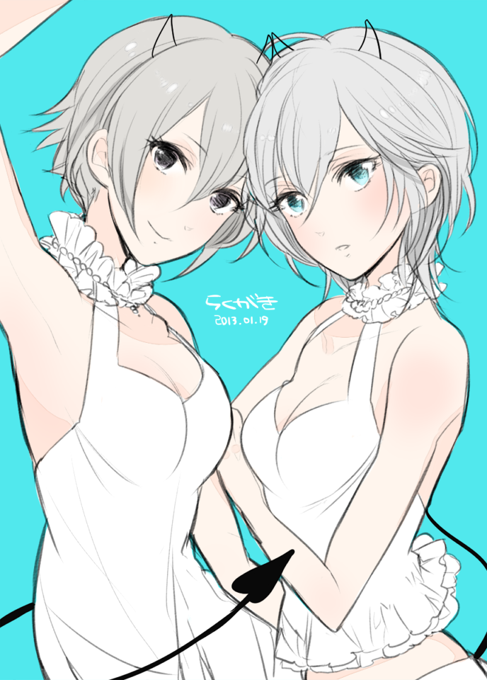anastasia and shiomi syuko (idolmaster and 1 more) drawn by mikupo_(lomit)