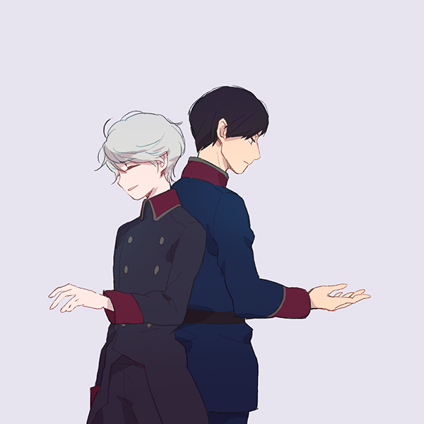 slaine troyard and harklight (aldnoah.zero) drawn by chino_kawashiku