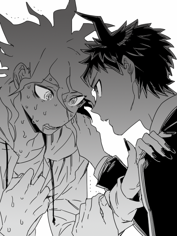 komaeda nagito and hinata hajime (danganronpa and 1 more) drawn by uurin