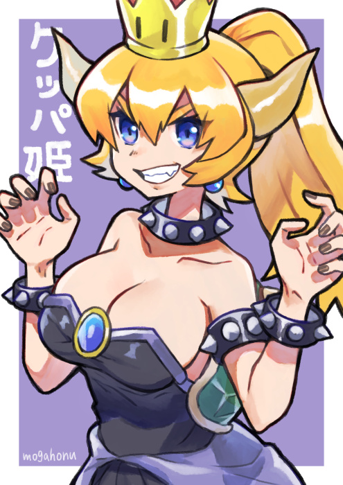 bowsette (mario and 1 more) drawn by mogamiya_honu