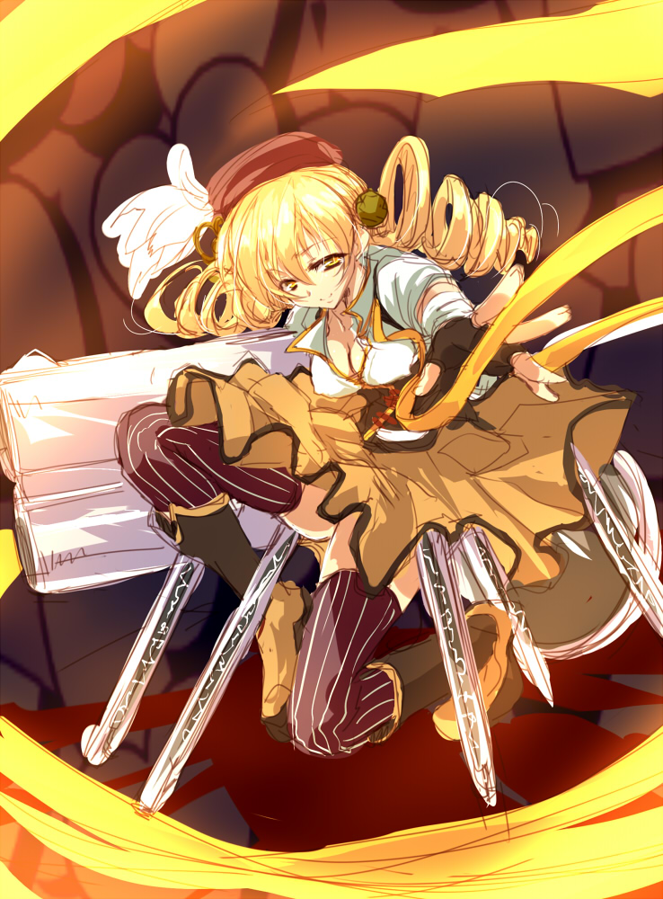 tomoe mami (mahou shoujo madoka magica) drawn by matsuno_canel